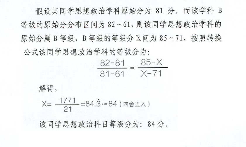 2023湖北高考等级分怎么换算_赋分规则